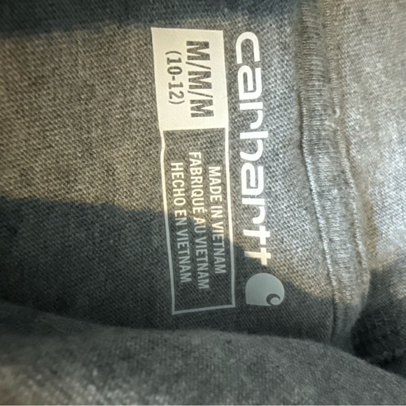Carhartt Kids Gray Hoodie with Yellow Logo - Picture 8 of 9